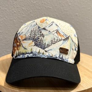 Mountain Landscape Trucker Hat Custom Made
